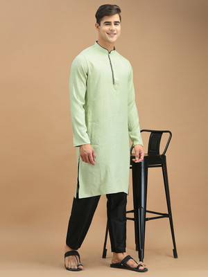 DEYANN Men Kurta Pyjama Set
