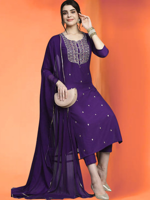 pinfit Women Kurti Pant Dupatta Set