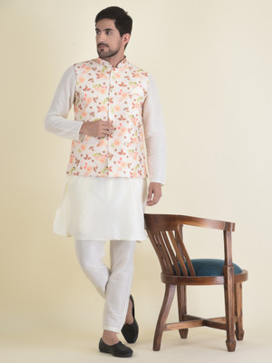 HOUSE OF DEYANN Men Kurta Pant Ethnic Jacket Set