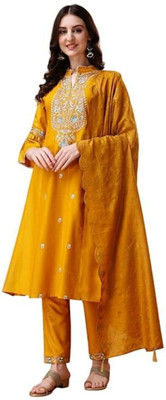 Varamya Women Kurta Pant Dupatta Set