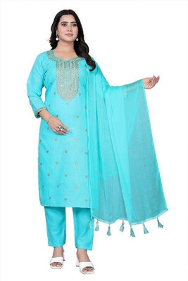 Zyra Creation Women Kurti Pant Attached Dupatta Set