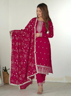 Dwarros Women Kurta Pant Dupatta Set