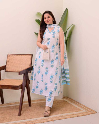 CKBR-G TAXTILES Women Kurta Pant Dupatta Set