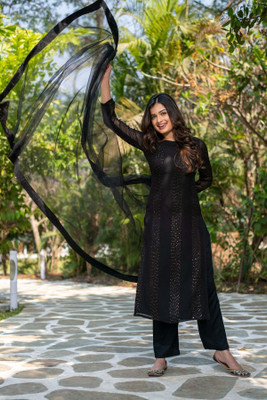 TVASMI Embroidered Kurta, Trouser/Pant & Dupatta Set
