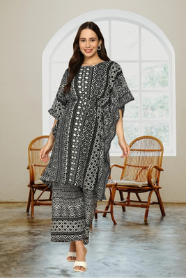 HouseOfCommon Women Kaftan Palazzo Set