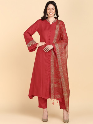 DAAMINA Women Kurta Pant Dupatta Set