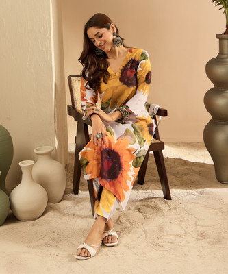 Indo Era Women Kurta Pant Set