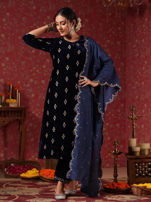 Ishin Women Kurta Pant Dupatta Set