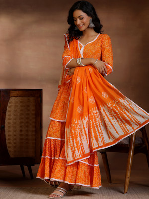 LIBAS Women Kurti Sharara Dupatta Set