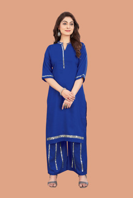 VIRASAT ENTERPRISE Women Ethnic Top Palazzo Set