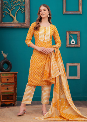 Highlight fashion export Women Kurta Pant Dupatta Set