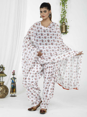 HANVIK TRADERS Women Patiala Dupatta Set