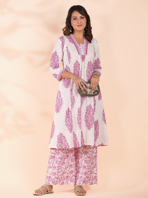 VBUYZ Women Kurta Palazzo Set