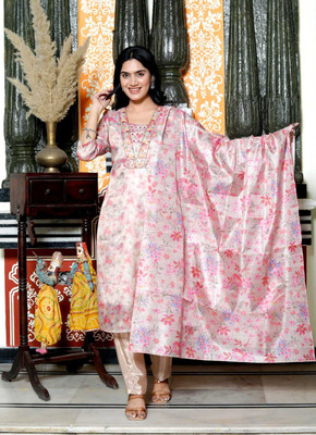 veera creation Women Kurti Pant Dupatta Set