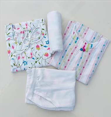 MoniaCollection Women Kurti Palazzo Attached Dupatta Set