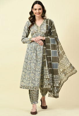 filora Women Ethnic Top Patiala Dupatta Set