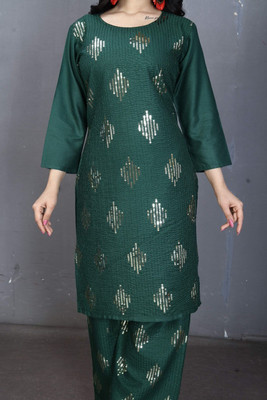 HOC's Women Kurta Palazzo Dupatta Set