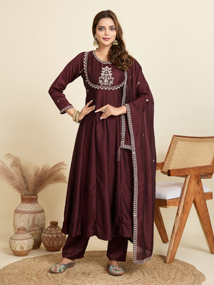 Aksharam Women Kurta Pant Dupatta Set