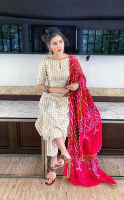 Radhakrishnam Women Kurta Pant Dupatta Set