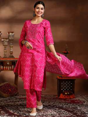 LIBAS Women Kurta Pant Dupatta Set