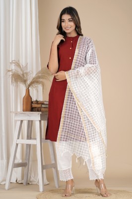 canvir Women Kurta Pant Dupatta Set