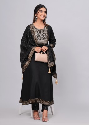 Bunai Dhaga Women Kurta Palazzo Dupatta Set