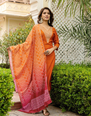 NAVLIK Women Kurta Pant Dupatta Set