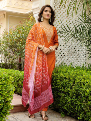 NAVLIK Women Kurta Pant Dupatta Set