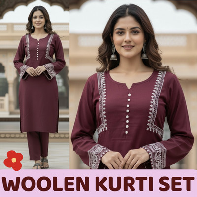 FABRIC FETCH Women Kurti Palazzo Set