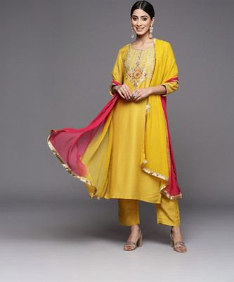 Varanga Women Kurta Pant Dupatta Set