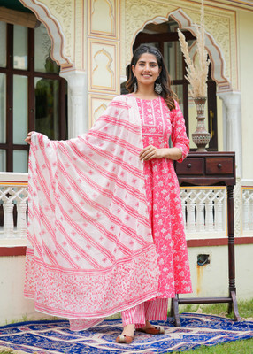 Yash Gallery Women Kurta Pant Dupatta Set