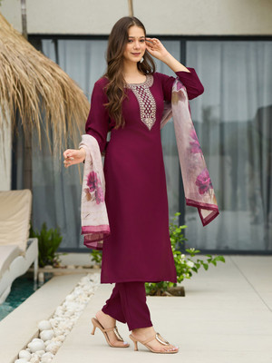 NAVLIK Women Kurta Pant Dupatta Set