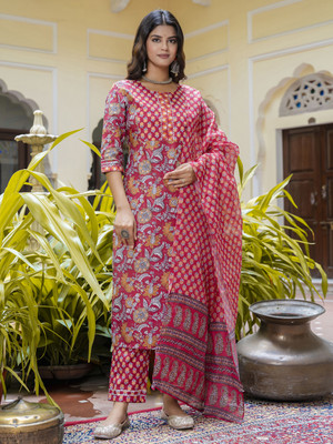 VredeVogel Women Kurta Pant Dupatta Set