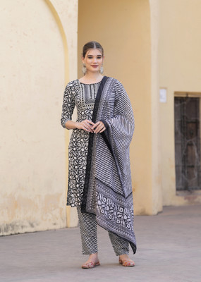 Jalwaniya Women Kurta Palazzo Dupatta Set