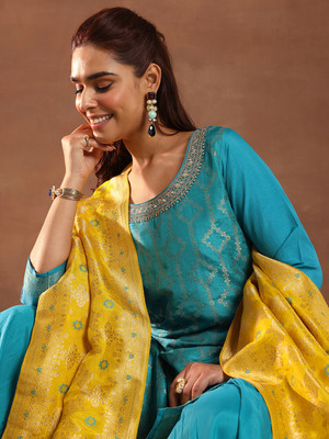 LIBAS Women Kurta Sharara Dupatta Set