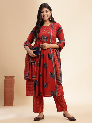 VBUYZ Women Kurta Pant Dupatta Set
