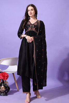 Mamatva Women Kurta Palazzo Dupatta Set