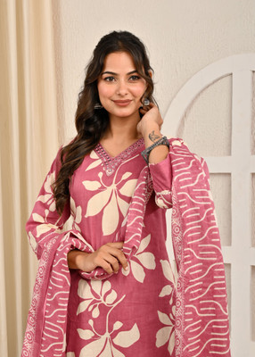Attire Aura Women Kurti Pant Dupatta Set