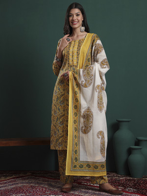 TANMANI Floral Print Kurta, Trouser/Pant & Dupatta Set