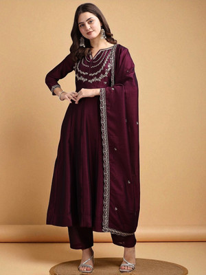 Blue Wish Women Kurta Pant Dupatta Set