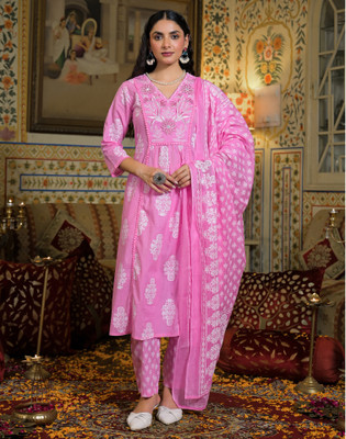 Skylee Women Kurta Pant Dupatta Set