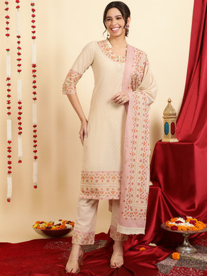 Jaipur Kurti Women Kurta Palazzo Dupatta Set