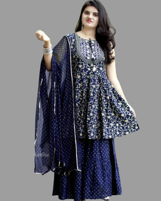 etima Women Kurta Sharara Dupatta Set