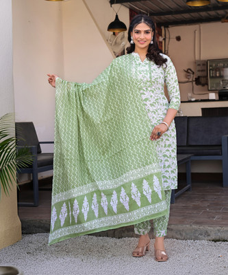 JHANJHRIYA FAB Women Kurta Pant Dupatta Set