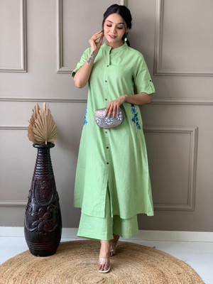 NIVESTANA Women Kurti Pant Set