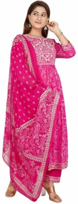 Waheguru Fashion Women Kurta Pant Dupatta Set