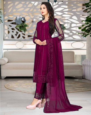 ROKKLIKE Women Kurta Pant Dupatta Set