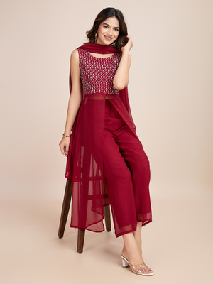 AMALAK Women Kurta Pant Dupatta Set