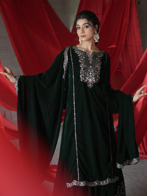 LIBAS Women Kurta Skirt Dupatta Set