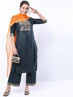 KETCH Women Kurta Palazzo Set